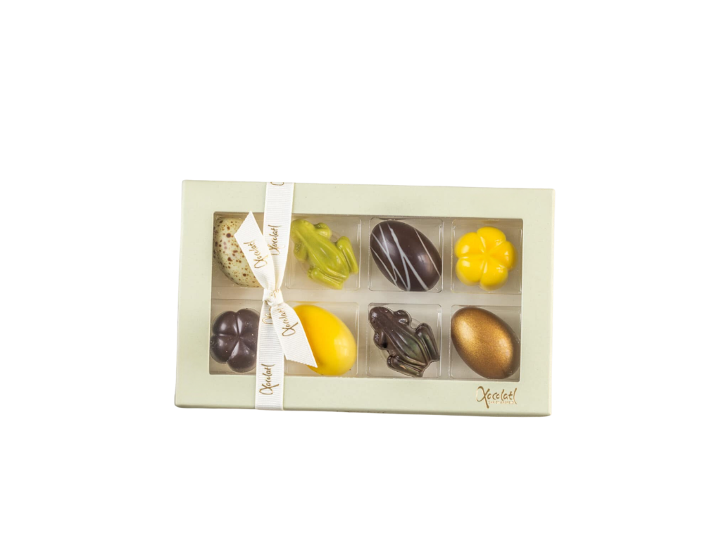 Xocolatl Spring Feeling | 8 stk. Fyldte chokolader 90g.