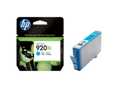 HP 920XL blæk cyan, 700 sider