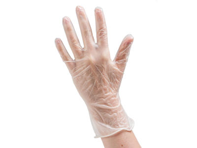 VINYLHANDSKER L TRANSPARENT