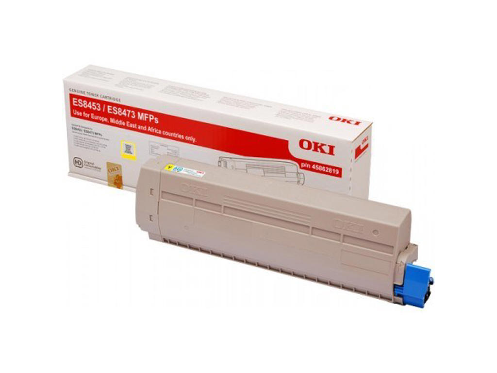 OKI Toner ES 8453/8473 Gul, 10000 sider