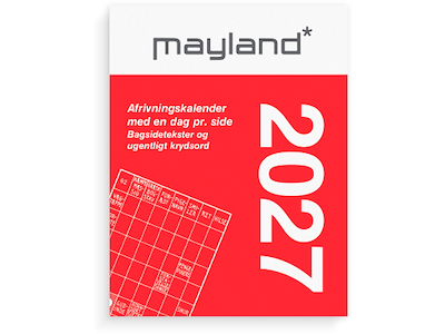 Broderikalender m/split og bagsidetekst 2027