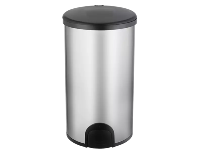 Ninestar stål affaldsspand 45 l. Fodbetjent elektrisk åbning.