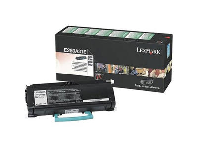 Lexmark toner E260A11E sort, 3500 sider
