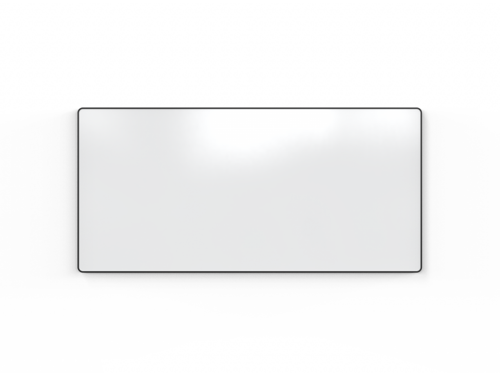 Lintex Whiteboard Edge, sort kantliste 2495 x 1195 mm