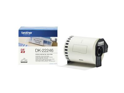 Label Brother DK22246 103,6 x 30,48 meter hvid papir