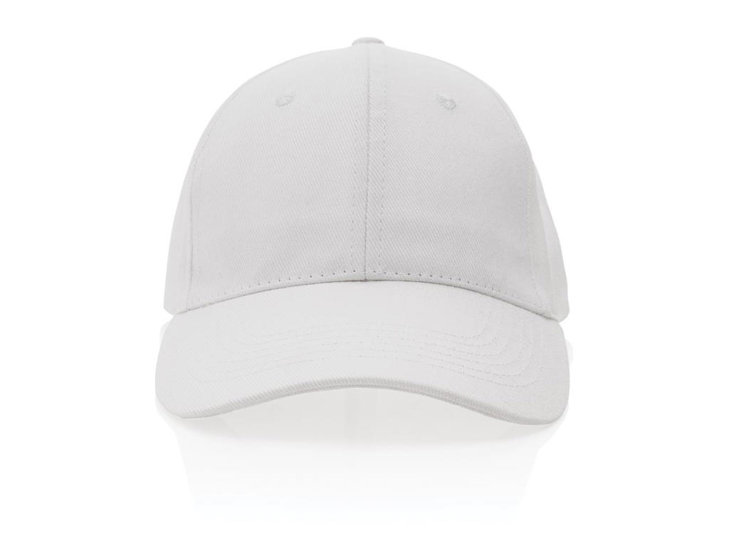 Impact 6 Panels cap, 280gr Genanvendt Bomuld, Aware&trade; Tracer, Hvid