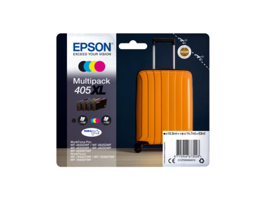 Epson blæk T405XL multipack, 4400 sider