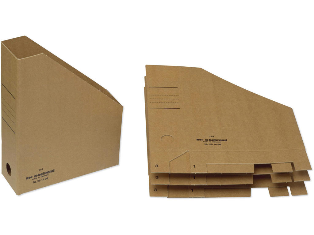 Tidsskriftsamler A4 brun pap