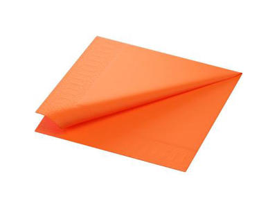 Servietter 40x40 cm 3-lags Duni Sun orange 8x125 stk