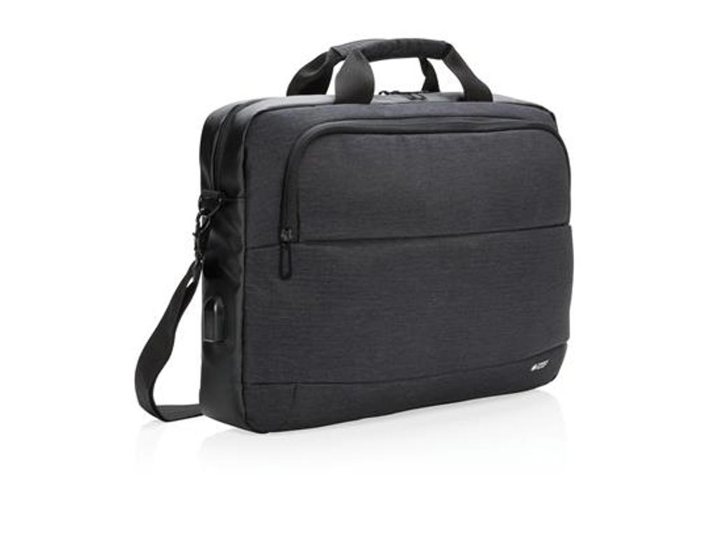 Swiss Peak moderne 15” laptop taske, sort