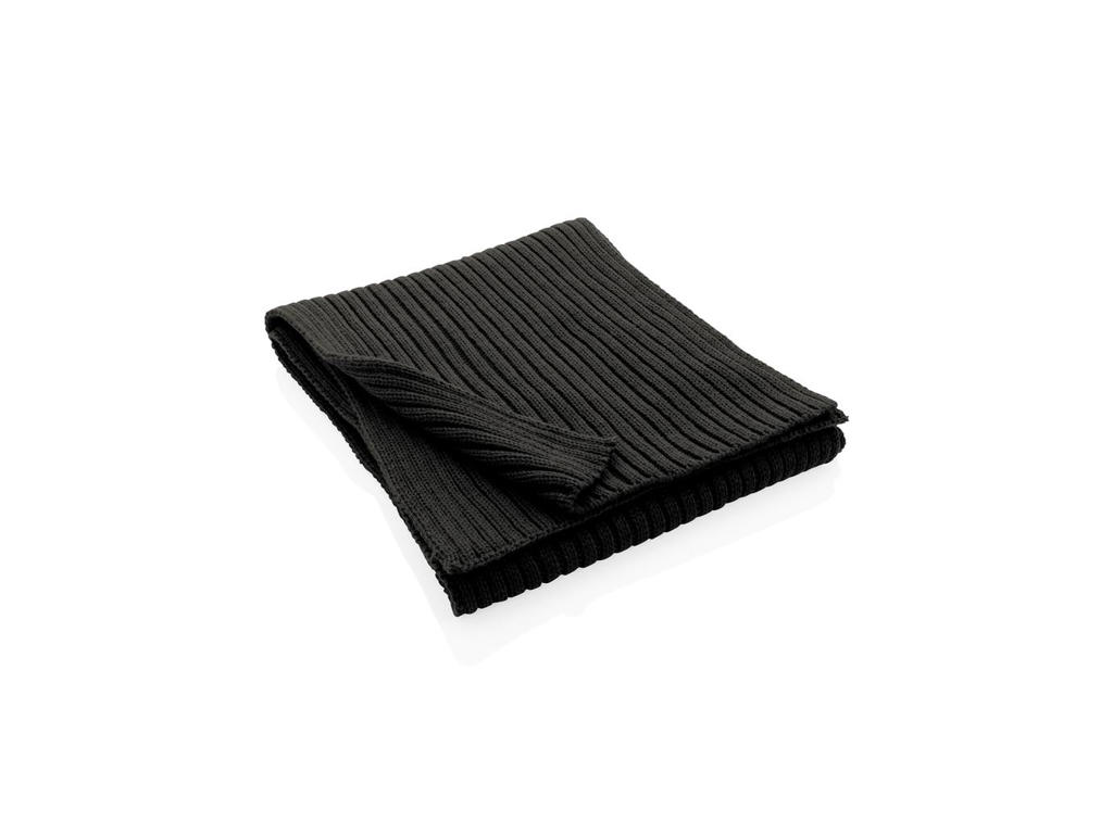 Impact Aware&trade; Polylana® Strikket Tørklæde 180x25cm, Sort