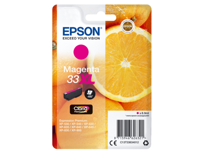 Epson blæk 33XL magenta, 650 sider