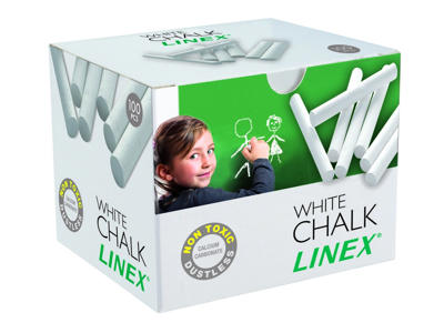 Kridt Linex hvid 100 stk