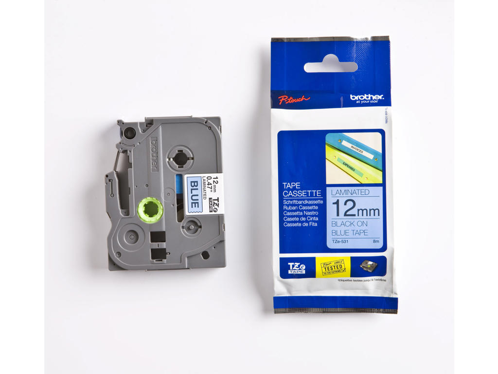 Brother tape TZe531 12mm sort/blå