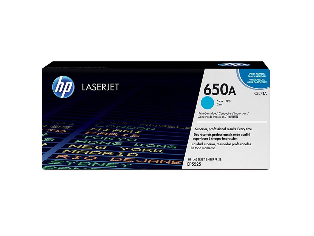 HP 650A toner CE271A cyan, 15000 sider