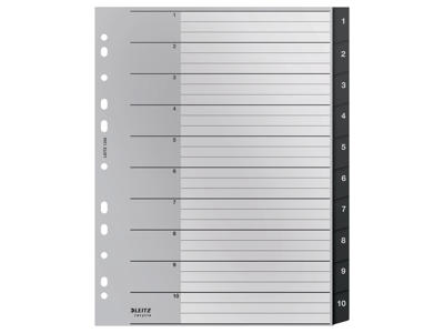 Talregister A4 1-10 PP Recycle