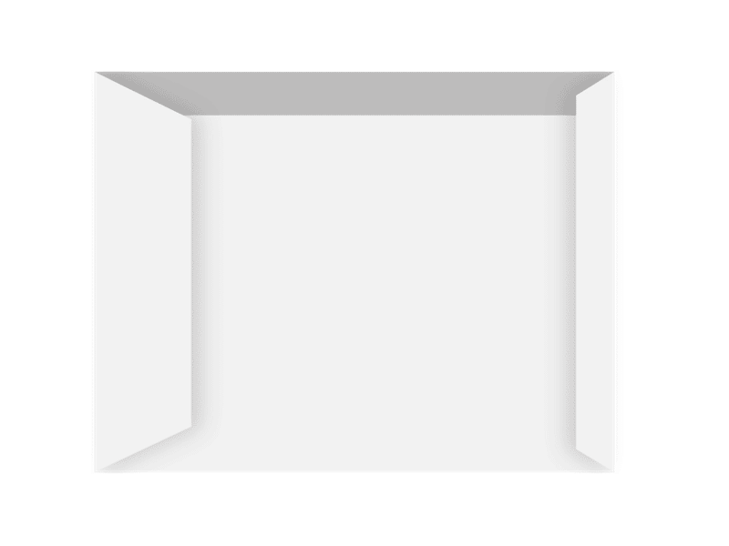 Kuverter B4P U/rude 250 stk.