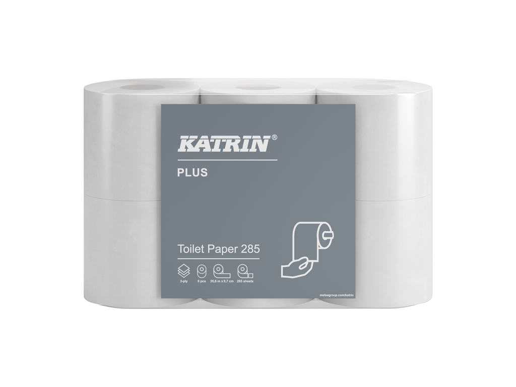 Toiletpapir Katrin Plus 285 38411 3-lags 35,6m 42 rl