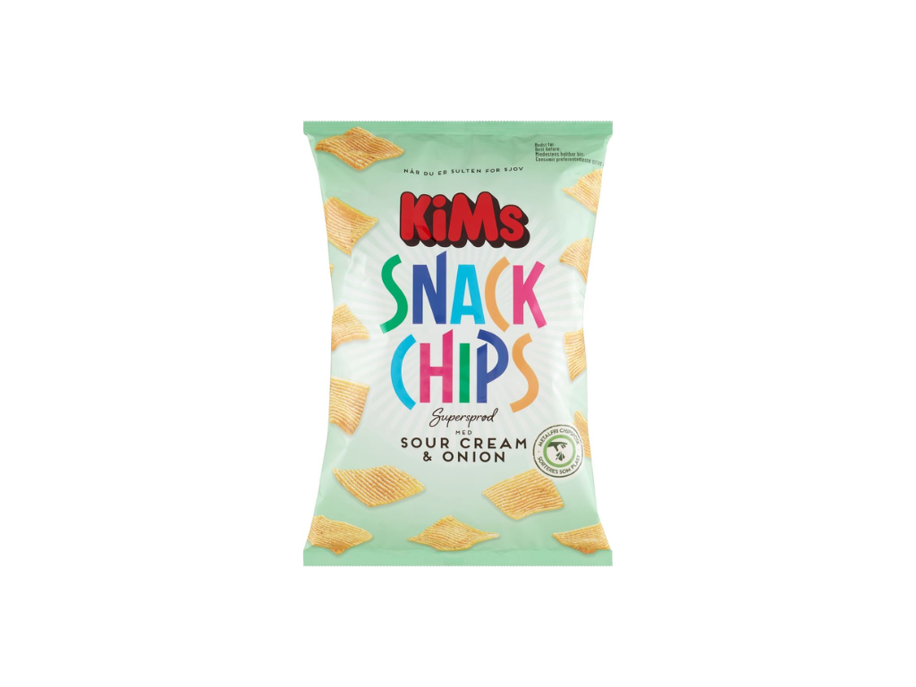 Kims Snack Chips Sour Cream, 20 x 160 g.