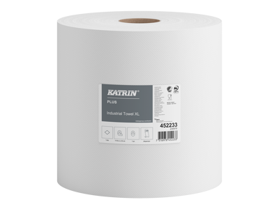 Aftørringsrulle Katrin Plus XL 452233 1-lag 
