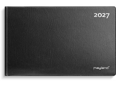 Mini bordkalender sort vinyl 2027
