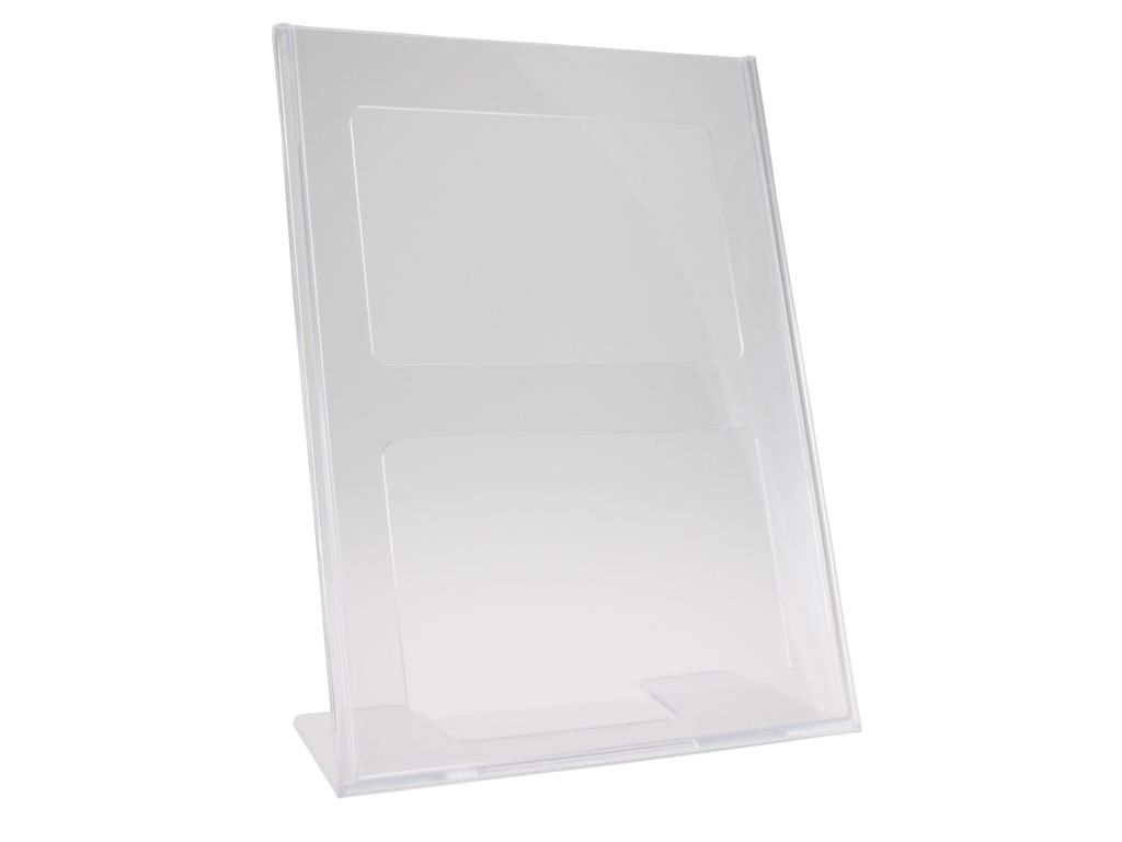 Skilteholder A4 L-fod til bord