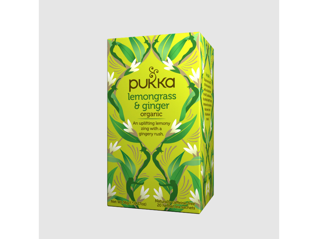Te Pukka Øko lemongrass ginger 20 breve