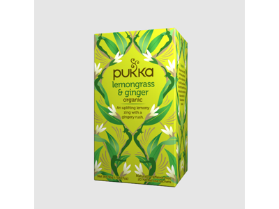 Te Pukka Øko lemongrass ginger 20 breve