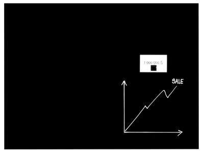 Magnetisk glastavle Naga | 60 x 80 cm | Sort