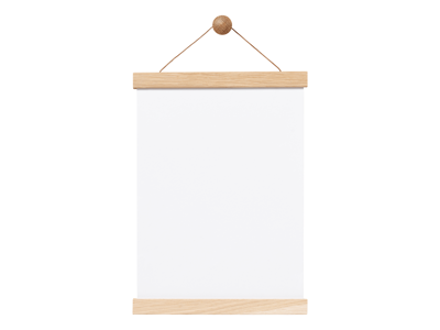 Plakatophæng 22 cm m/magnet egetræ
