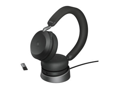 Headset Jabra Evolve2 75 stereo med ladestander