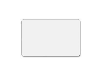 Plastkort hvid 54 x 86 mm