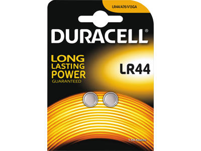 Batteri Duracell LR44 2 stk