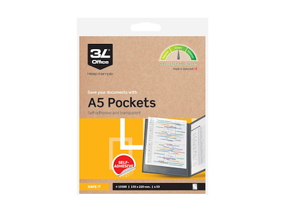 A5 pocket 158x218 mm selvklæbende, 50 stk