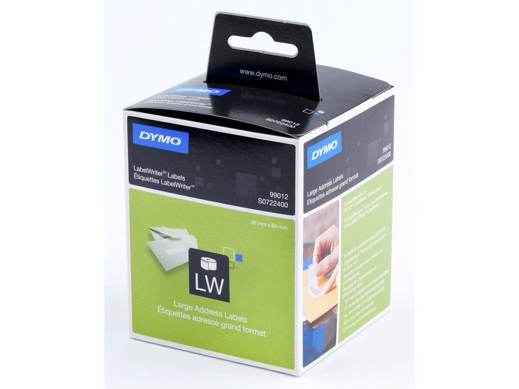 Dymo etiketter 36x89mm 2x260 stk. S0722400/99012