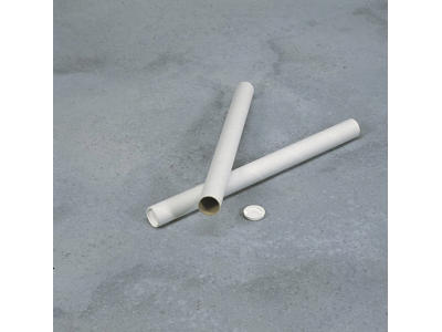 Paprør 70x2,0x745 mm med låg hvid