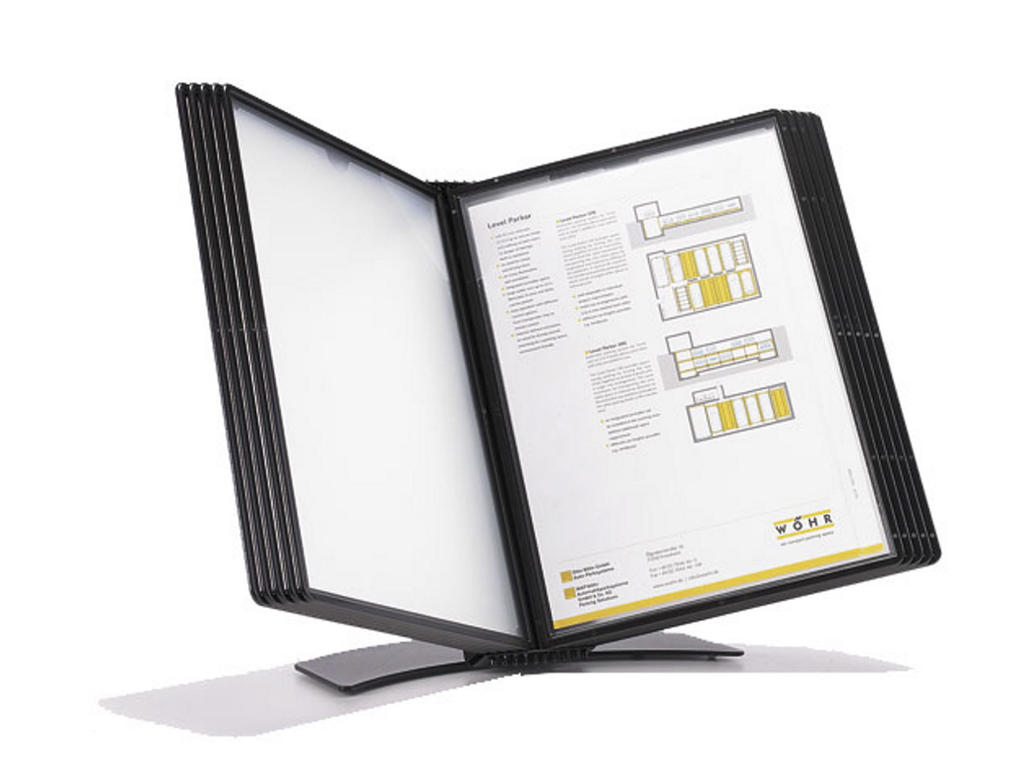 Registersystem EasyMount bord A5 sort t/5 lommer