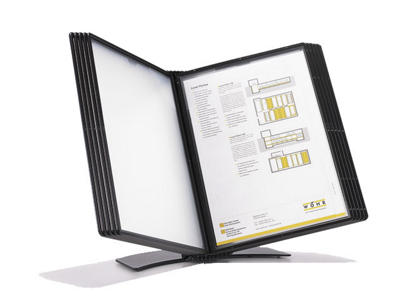 Registersystem EasyMount bord A5 sort t/5 lommer