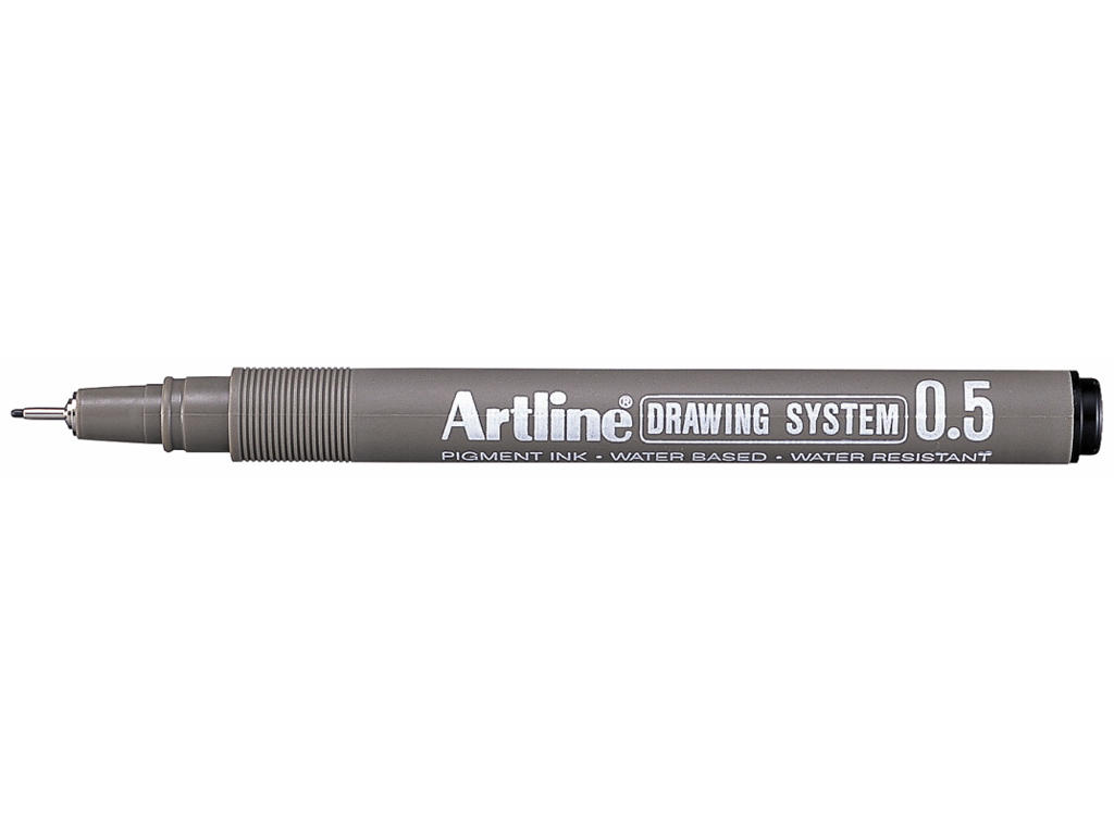 Drawingpen Artline 0,5 mm sort 