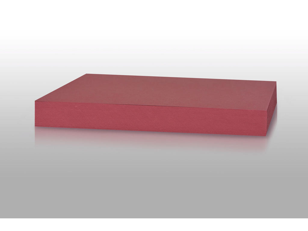 Karton A4 180 gr solbærrød 100 ark