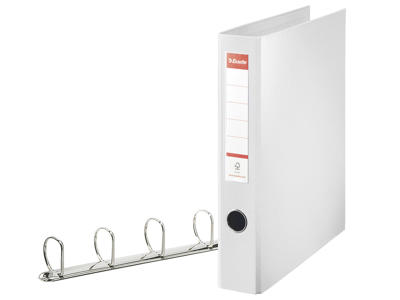 Ringbind A4 82400 hvid 4 ringe