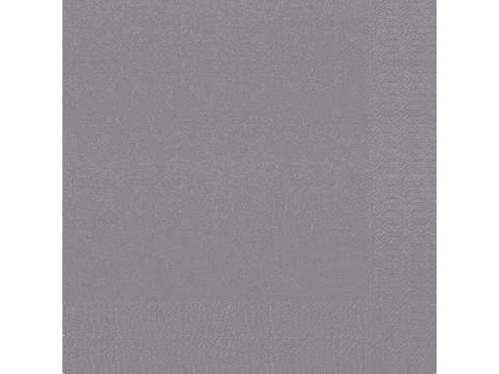 Servietter 33x33 cm 3-lags Duni grå 8x125 stk