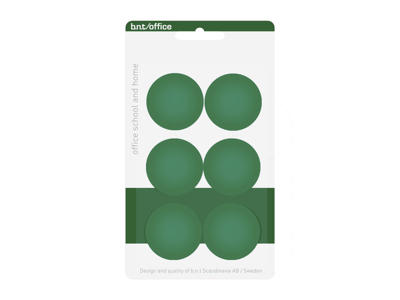 Magneter BNT Ø30 mm grøn 6 stk.