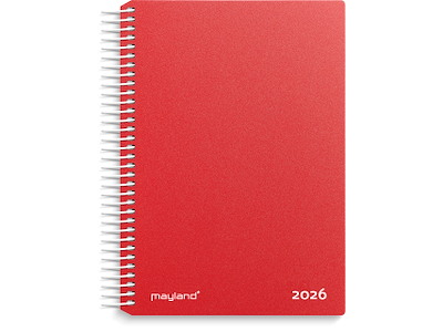 Dagkalender rød PP-plast 2026