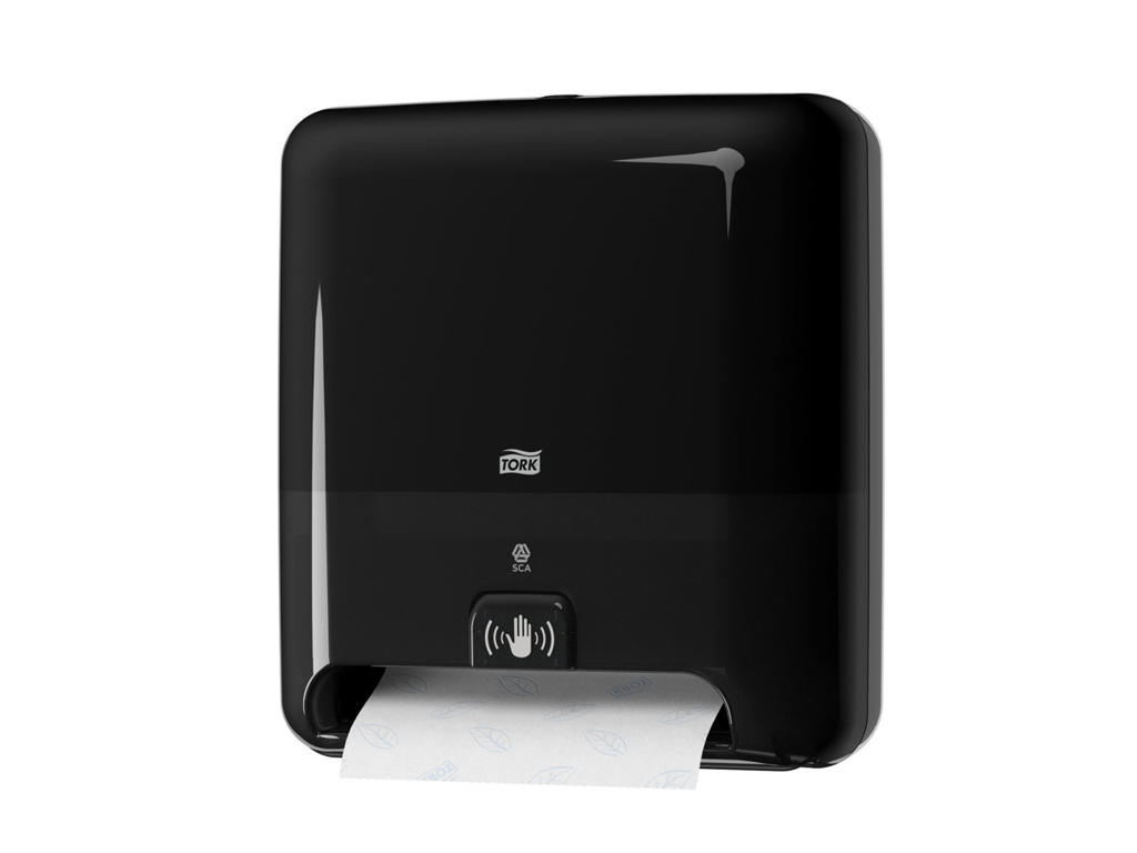 Dispenser Tork H1 551108 sort med sensor - Kræver Tork Dispenser aftale