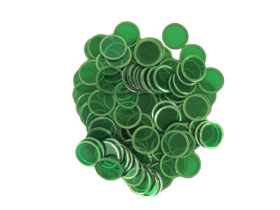 Dækbrikker med magnet grøn 100 stk