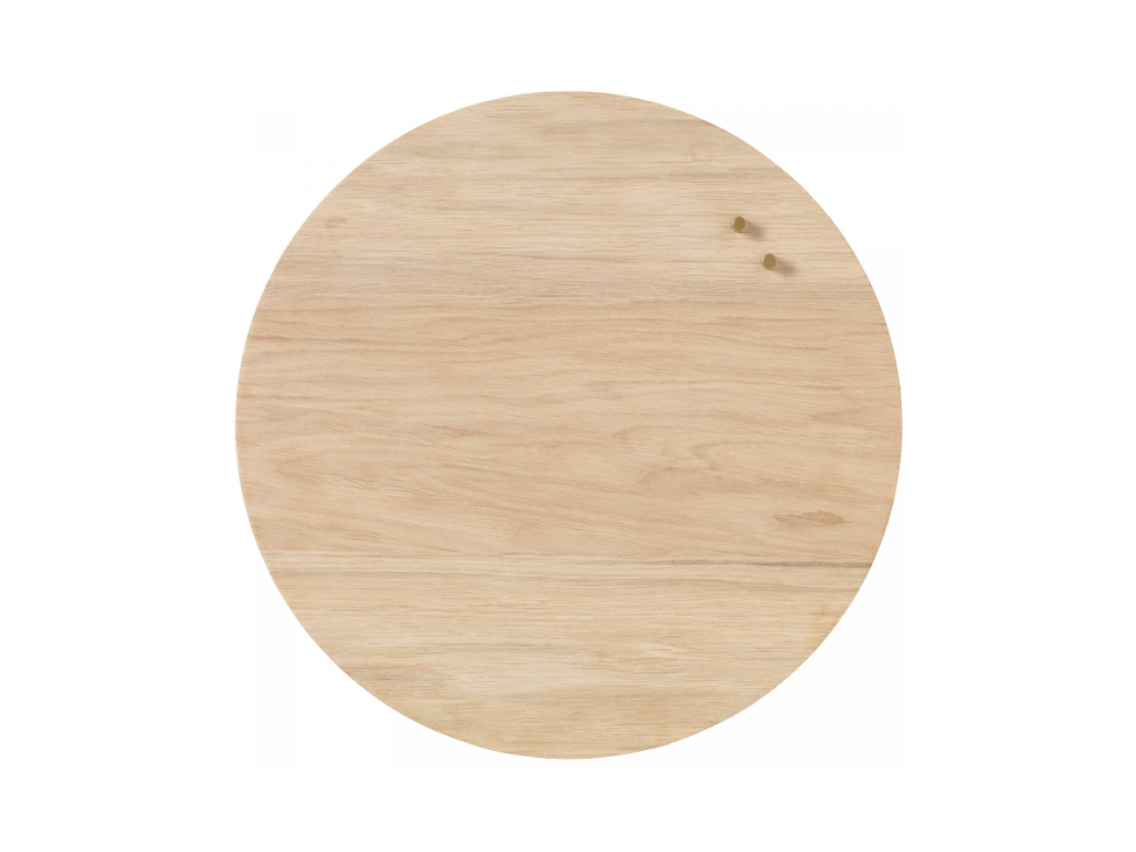 Magnetisk glastavle Naga | Ø 45 cm | Egetræsfinér