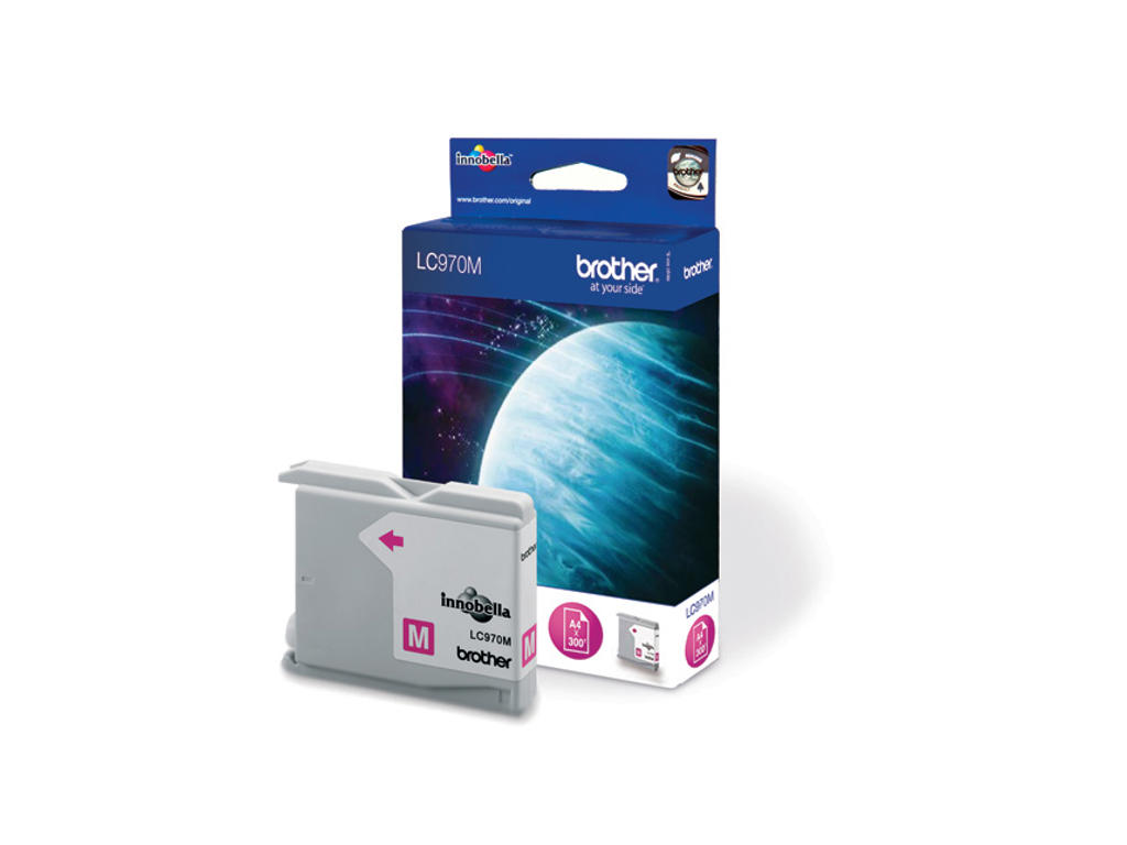 Brother blæk LC970M magenta, 300 sider