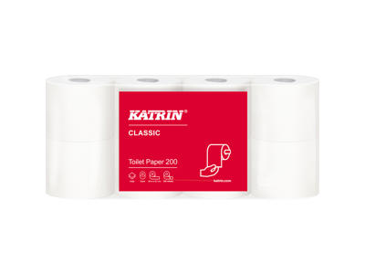 Toiletpapir Katrin Classic 181402 2-lags hvid 64 rl
