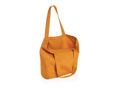 Impact Aware™ 240 gsm rcanvas shopper m/lomme ufarvet, sundial orange